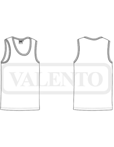 Camiseta infantil sin mangas Charlie en algodón