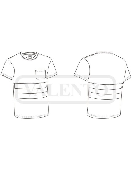 Camiseta laboral Demolition alta visibilidad bicolor
