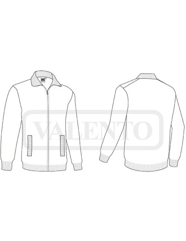 Chaqueta laboral Carlo punto tricot acrílico