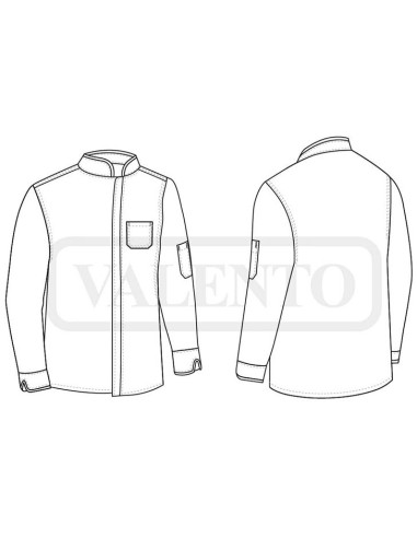Chaqueta chef Tempura personalizada manga larga
