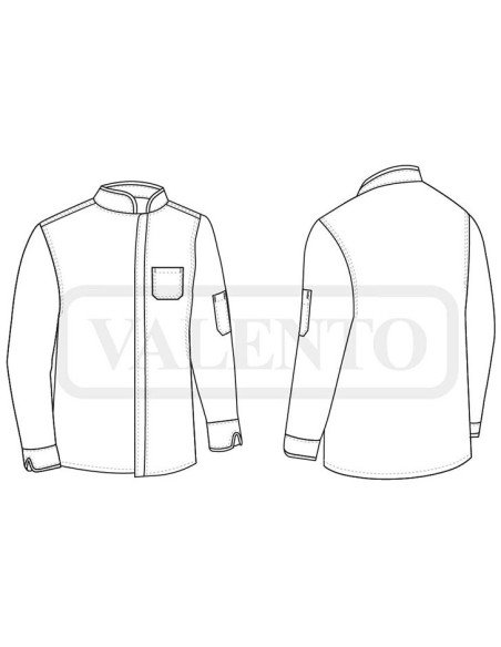 Chaqueta chef Tempura personalizada manga larga