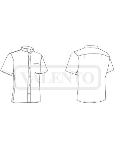 Camisa manga corta Clapton para hostelería