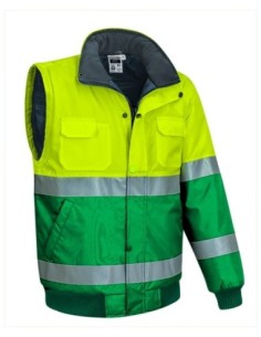 Chaqueta desmontable alta visibilidad Donegal bicolor