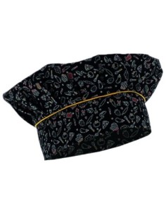 Gorro de cocina Megano plisado con velcro