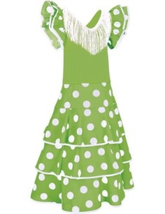 Vestido infantil Buleria flamenco con volantes