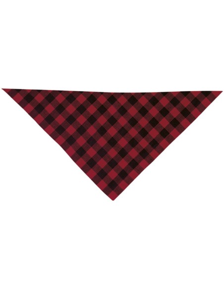 Pañuelo triangular Cachirulo rojo y negro, unisex