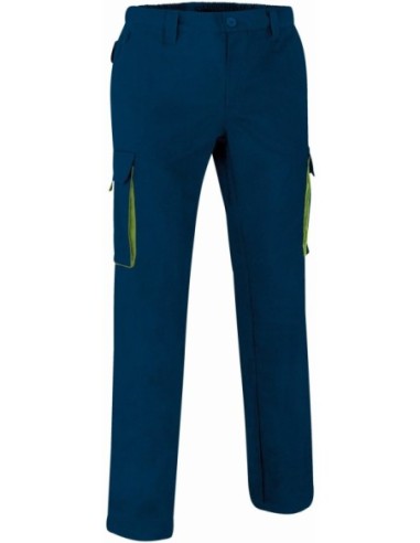 Pantalón multibolsillos Thunder Valento azul marino orion-verde manzana