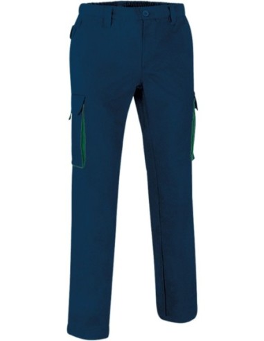 Pantalón laboral Thunder bicolor multibolsillos