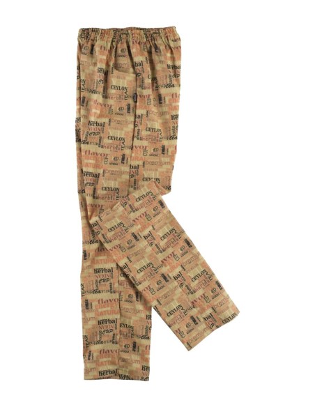  Pantalón con estampado a letras para hosteleria estampado