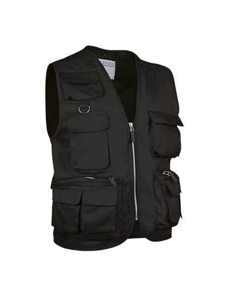 Chaleco multibolsillo SAFARI Valento negro