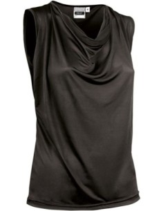 Camiseta de tirantes Pin-up mujer escote drapeado 2