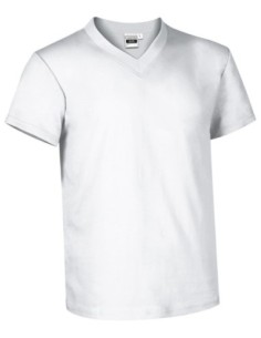 Camiseta laboral SUN de algodón cuello pico 2