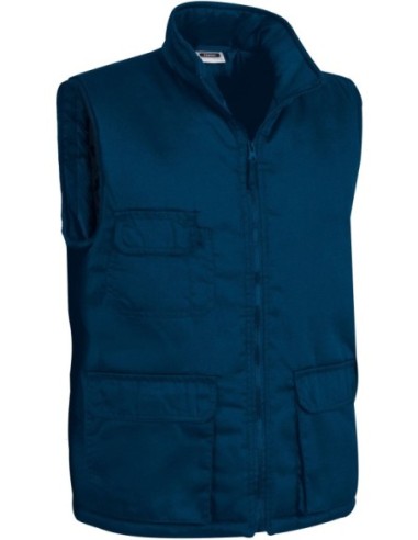 Chaleco Fabric acolchado con 6 bolsillos y cuello alto