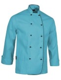 Chaqueta de cocina Ortakoy con vivos a contraste y botones