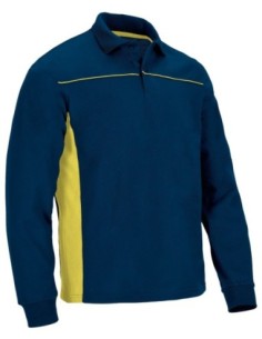 Polo manga larga Thunder bicolor de piqué 2