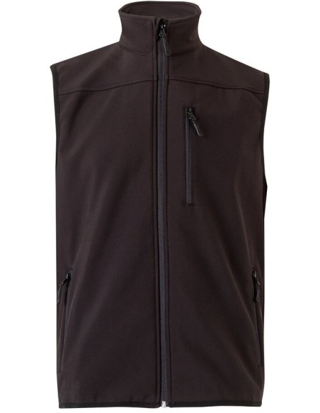 Chaleco soft shell (280g/m²), VL Varuna con forro polar, en poliéster (94%) y elastano (6%)