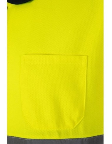 Polo bird-eye (140g/m²) VL Fortuna con manga corta, en poliéster (100%)
