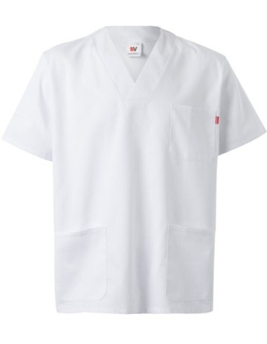 Twill VL Tlaloc tunic (190g/m²) with short sleeves, in polyester (65%) and cotton (35%)