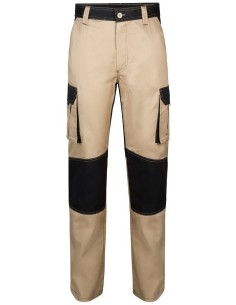 Pantalón laboral VL Njord bicolor de sarga multibolsillos 2