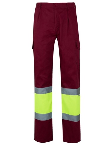 Pantalón VL Poseidon de sarga multibolsillos bicolor (210 g/m²), en algodón (20 %) y poliéster (80