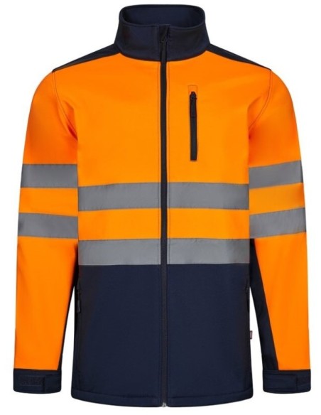 Chaqueta soft shell VL Hestia Large bicolor reflectante
