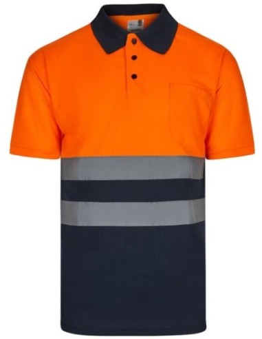 Polo bird-eye (140g/m²) VL Fortuna con manga corta, en poliéster (100%)