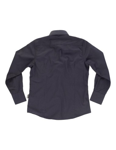  Blusa de mujer para hostelería de manga larga negro