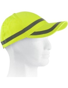 Gorra de trabajo en alta visibilidad amarilla barata