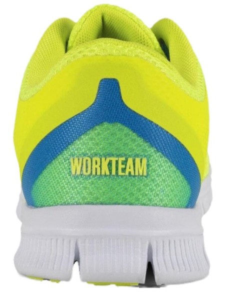  Zapatilla de deporte con rejilla en poliester amarillo a.v.