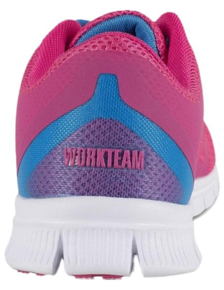  Zapatilla de deporte con rejilla en poliester rosa fucsia