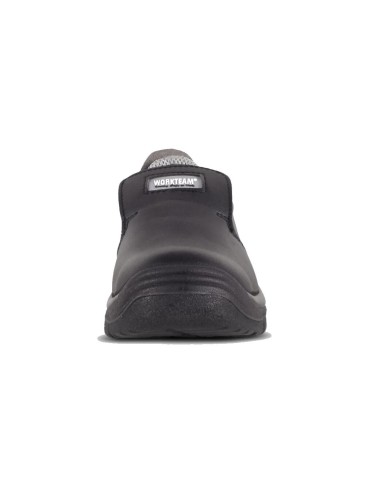  Zapato de microfibra sin cordones para sector alimentación negro