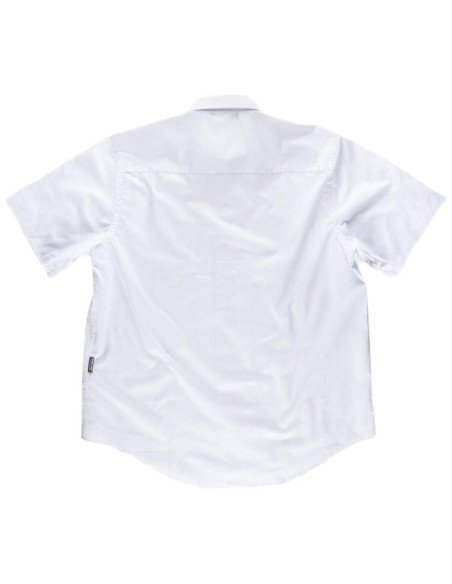  Camisa de manga corta con bolsillo blanco