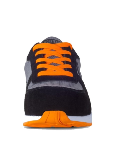  Zapato protección negro naranja a.v.